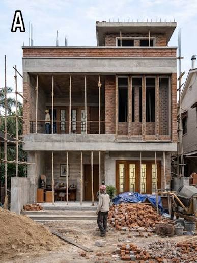 Representative house construction site